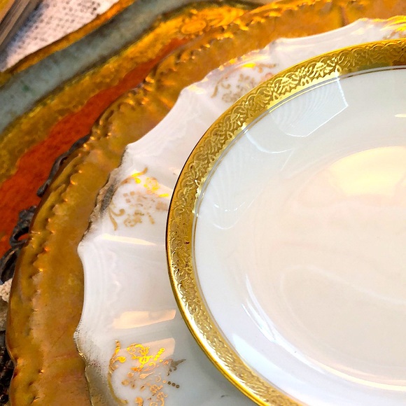 EUC- Lot of 4 Rare GDA France Haviland Limoges Calvados Berry Bowls - Picture 7 of 8